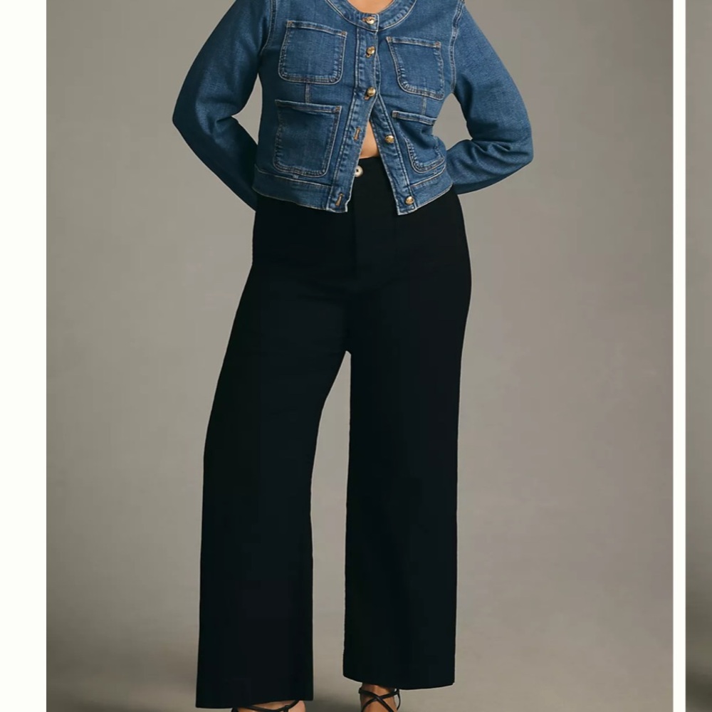 Anthropologie Maeve’s Black pull up black pants